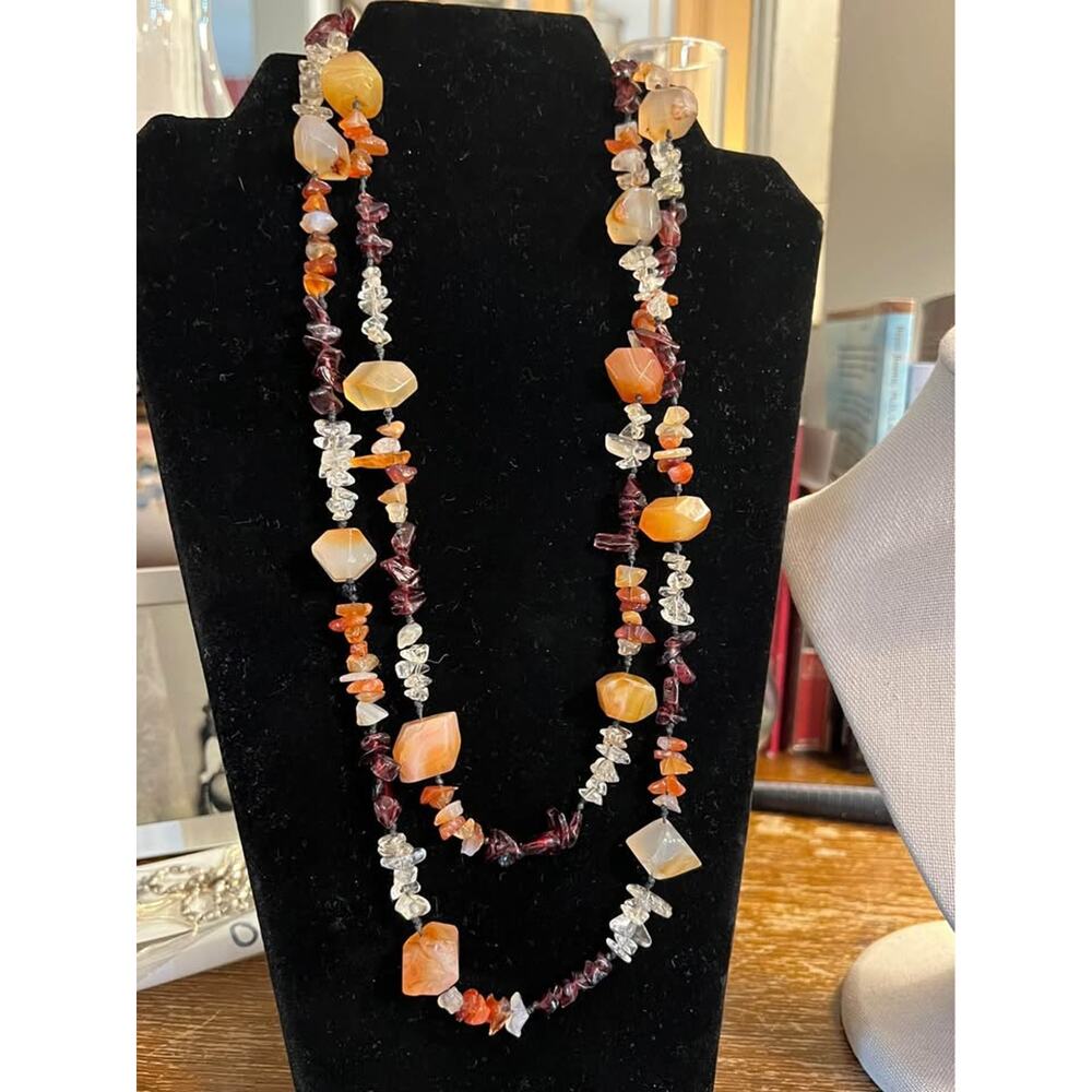 Quartz, amethyst spinel gorgeous chunks of gemstones 44 inches